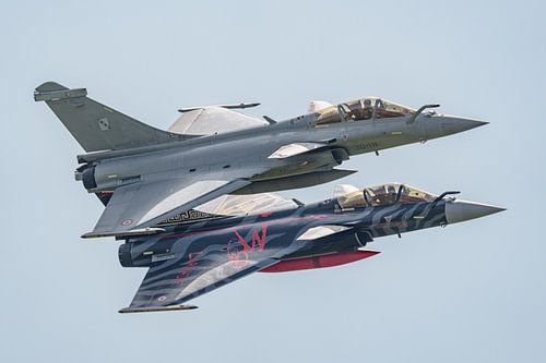Vol de l'équipe d'affichage tactique du Rafale.
