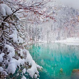 Blausee im Winter, Berner Oberland, Schweiz von Sabine Klein