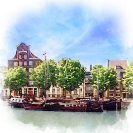 Dordrecht, Wolweverhaven, Südholland von Danny de Klerk