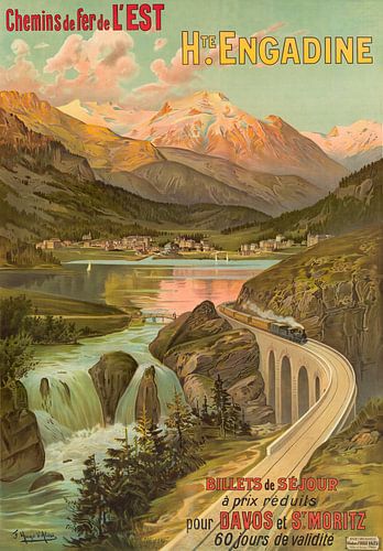 Hugo d’ Alési - Chemins de fer de l’Est Haute Engadine (1910)