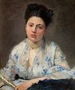 Junge Frau, Berthe Morisot von Meesterlijcke Meesters Miniaturansicht