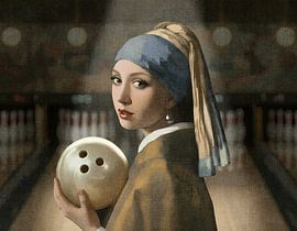 Girl with a Pearl Earring - bowling edition by Emiel de Lange
