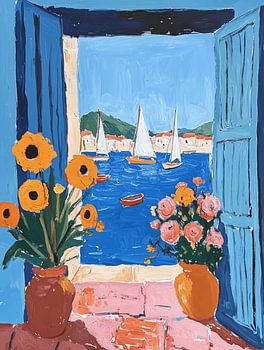 Bloemen en boten