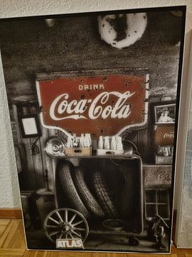 Klantfoto: Sinclair station met Coca Cola sign van Humphry Jacobs