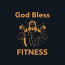 God zegene Fitness van Poster Art Shop thumbnail
