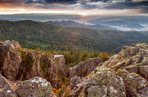 Uitzicht vanaf de Großer Kandelfelsen