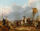 De aankomst van stadhouder-koning Willem III in de Oranjepolder, Ludolf Bakhuizen, in de Oranjepolde van Meesterlijcke Meesters thumbnail