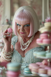 Die stilvolle Macaron-Rebellin von Skyfall Iconics