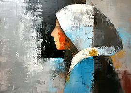 Vrouwenportret | Mystery in Color van De Mooiste Kunst