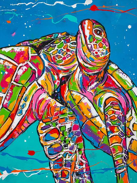 Happy Turtles van Happy Paintings / Renata Rolefes