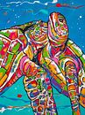 Happy Turtles van Happy Paintings / Renata Rolefes thumbnail