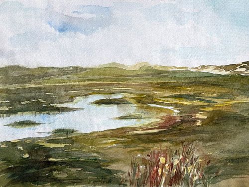 Het duinlandschap van Sylt