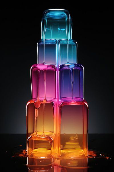 Jelly rainbow art by Digitale Schilderijen