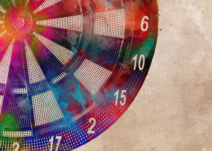 Dart board sport art #darts by JBJart Justyna Jaszke