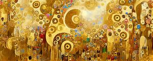 Der Himmel im Stil von Gustav Klimt von Whale & Sons