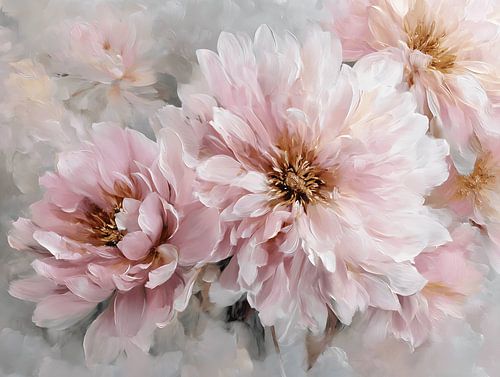 Pink flowers blooming