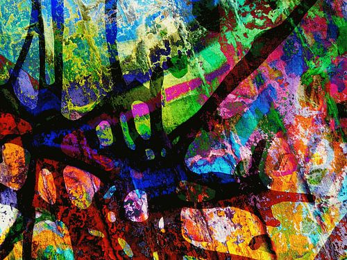 Modern, Abstract Digitaal Kunstwerk – Between the Rise & Fall