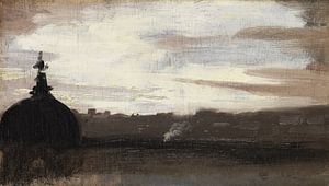 Rom, Blick über die Dächer der Stadt, 1800-1850