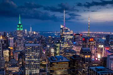 New York in het avondlicht van Kurt Krause