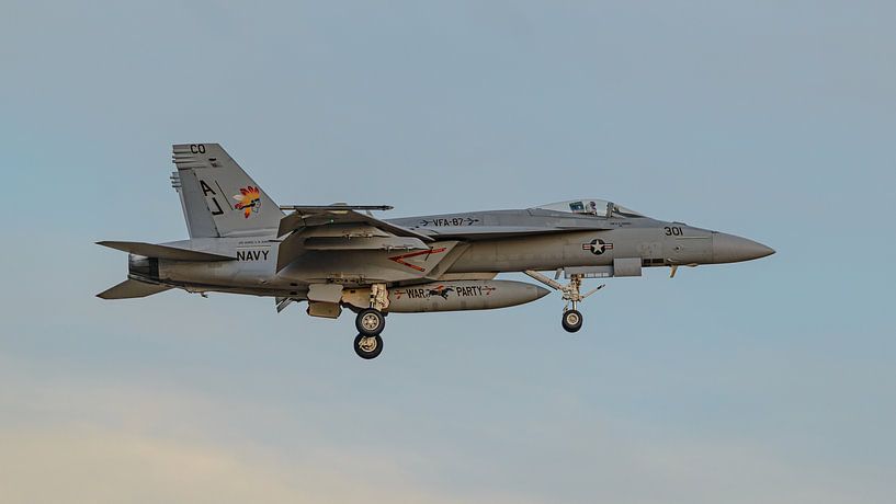 U.S. Navy Boeing F/A-18E Super Hornet from VFA-87. by Jaap van den Berg