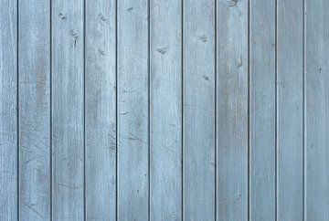 Licht blauw grijs houten muur achtergrond textuur van Alex Winter