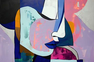 Abstract Gezicht van Blikvanger Schilderijen