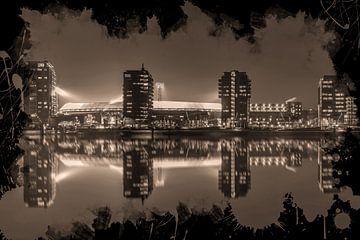 Feyenoord ART Rotterdam Stadium "De Kuip" Reflection by MS Fotografie | Marc van der Stelt