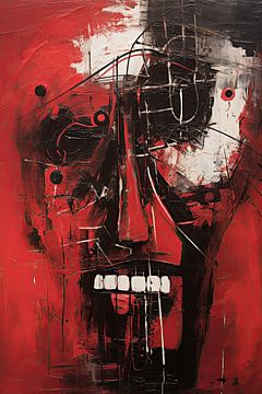 Abstract rood van Bert Nijholt