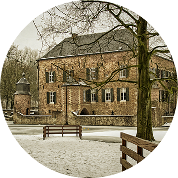 Kasteel Erenstein in de Winter van John Kreukniet