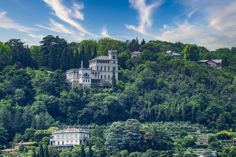 Vue de la Villa Dosso Pisani sur le lac de Côme depuis la ville de Côme par Andreas Völkel
