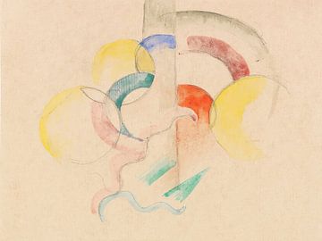 Abstract Watercolour I (1913-14) by Franz Marc by Peter Balan