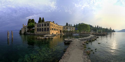 Punta San Vigilio, Lake Garda, Italy. Panorama 2:1