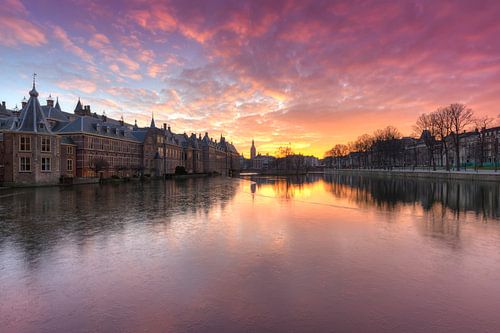 Dutch Houses of Parliament at Sunset
