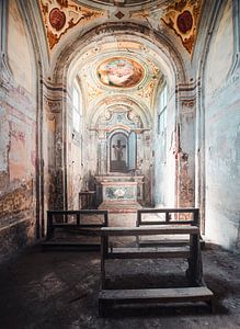 Verlassene italienische Kapelle.