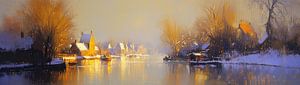 Winterlandschaft | Sanftes Glühen über Schnee