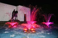 water fontein met lichten show