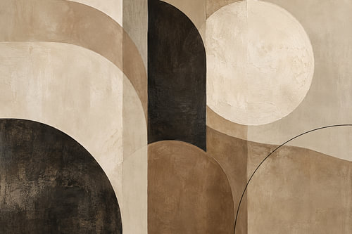 Architectuur van rust en contrast