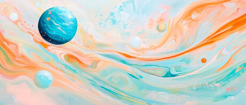 Imaginative planetary landscape by Poster Art Shop