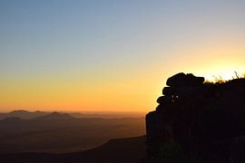 Net voor de echte zonsondergang, Zuid Afrika by Rebecca Dingemanse