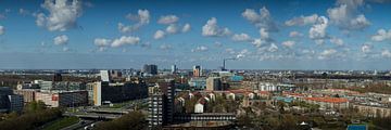 Skyline Amsterdam West panorama  van PIX URBAN PHOTOGRAPHY