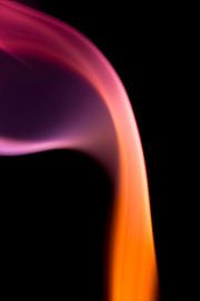 Beautiful Smoke on a black backdrop. by Robert Wiggers