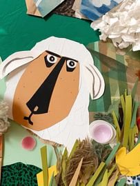 Schafe im Gras Abstrakt von TOAN TRAN