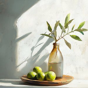 Olivgrün im Sonnenlicht