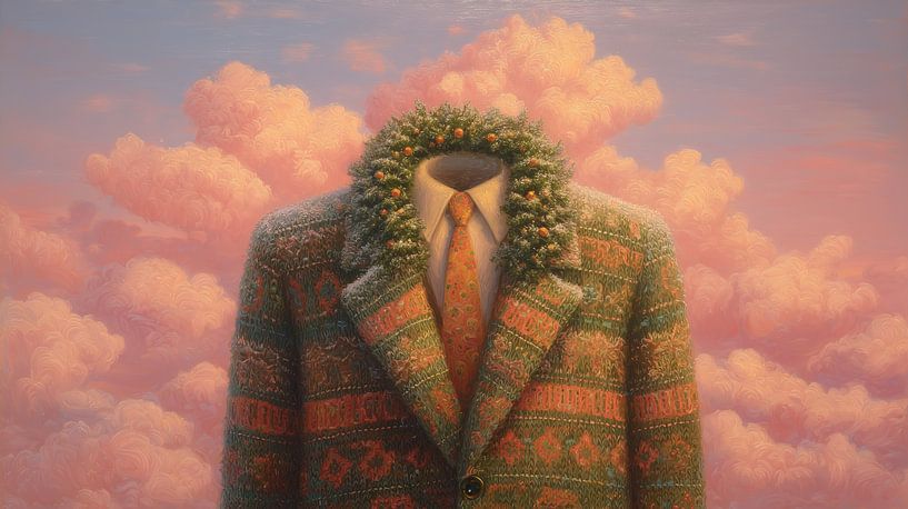 Christmas Suit | Suit With Wreath Collar by ARTEO Paintings