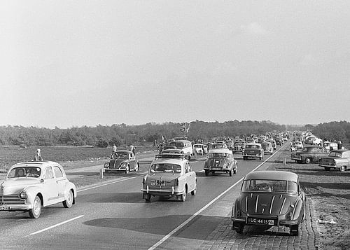 Sunny day at Zandvoort beach 1960s