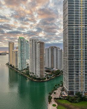 Brickell Key sunrise by Bart Hendrix