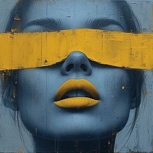 Portrait Gelb Blau | Bold Silence