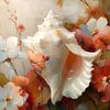 Coquillage floral sur Jacky