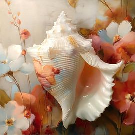 Floral Seashell