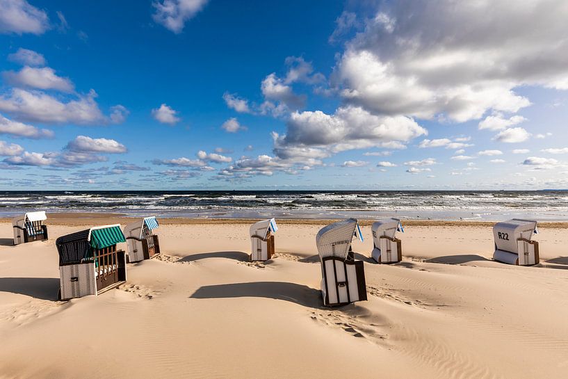Droomstrand op het eiland Usedom van Werner Dieterich